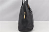 Authentic Burberrys Vintage Leather Shoulder Hand Bag Purse Black K4788