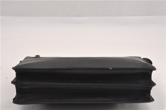 Authentic Louis Vuitton Epi Enghien 2Way Shoulder Clutch Bag M52112 Black K4789