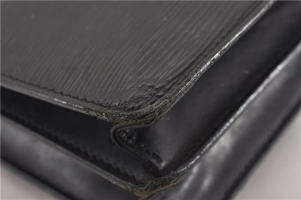Authentic Louis Vuitton Epi Enghien 2Way Shoulder Clutch Bag M52112 Black K4789