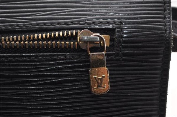 Authentic Louis Vuitton Epi Enghien 2Way Shoulder Clutch Bag M52112 Black K4789