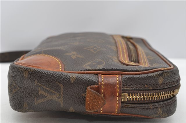 Authentic Louis Vuitton Monogram Marly Dragonne GM M51825 Clutch Hand Bag K4791
