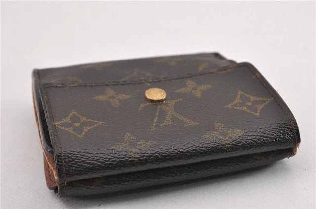 Authentic Louis Vuitton Monogram M61652 Porte Monnaie Billet Carte Credit K4793