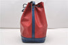 Authentic Louis Vuitton Epi Noe Bi-color Red x Blue M44084 Drawstring Bag K4796