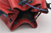 Authentic Louis Vuitton Epi Noe Bi-color Red x Blue M44084 Drawstring Bag K4796