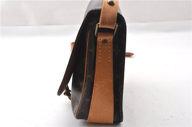 Authentic Louis Vuitton Monogram Cartouchiere MM M51253 Shoulder Cross Bag K4798