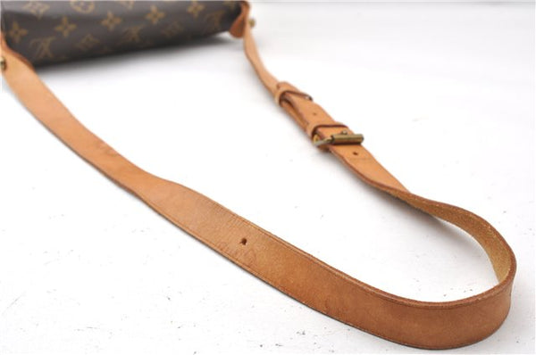 Authentic Louis Vuitton Monogram Cartouchiere MM M51253 Shoulder Cross Bag K4798