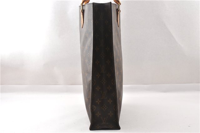 Authentic Louis Vuitton Monogram Sac Plat Hand Tote Bag M51140 LV Junk K4800