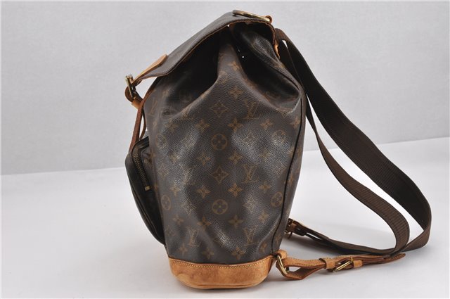 Authentic Louis Vuitton Monogram Montsouris GM Backpack M51135 LV K4801