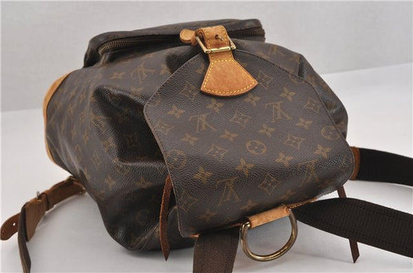 Authentic Louis Vuitton Monogram Montsouris GM Backpack M51135 LV K4801