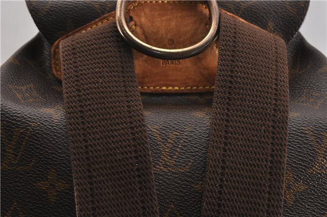 Authentic Louis Vuitton Monogram Montsouris GM Backpack M51135 LV K4801