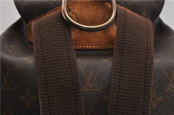 Authentic Louis Vuitton Monogram Montsouris GM Backpack M51135 LV K4801