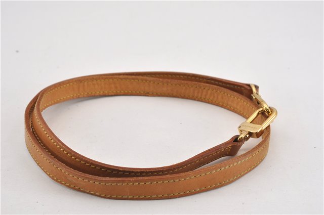 Authentic Louis Vuitton Leather Shoulder Strap Beige 39