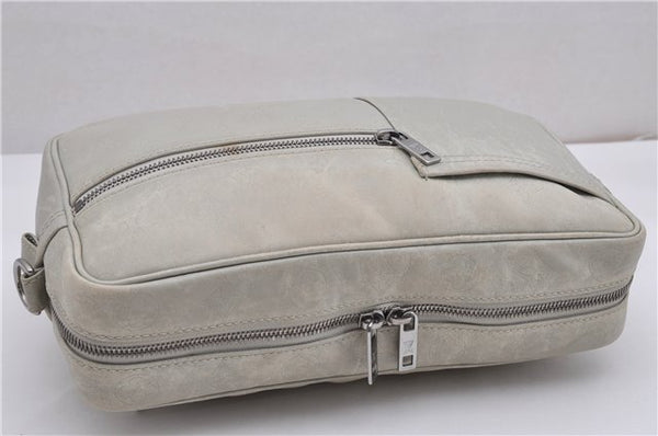 Authentic Louis Vuitton Monogram Defile Irvington Shoulder Bag M92356 Gray K4812