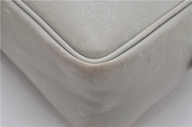 Authentic Louis Vuitton Monogram Defile Irvington Shoulder Bag M92356 Gray K4812