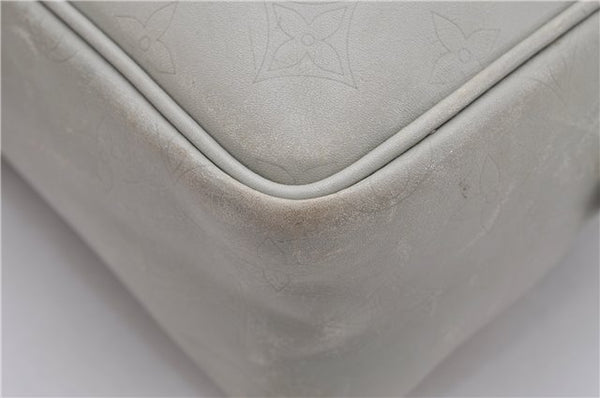 Authentic Louis Vuitton Monogram Defile Irvington Shoulder Bag M92356 Gray K4812