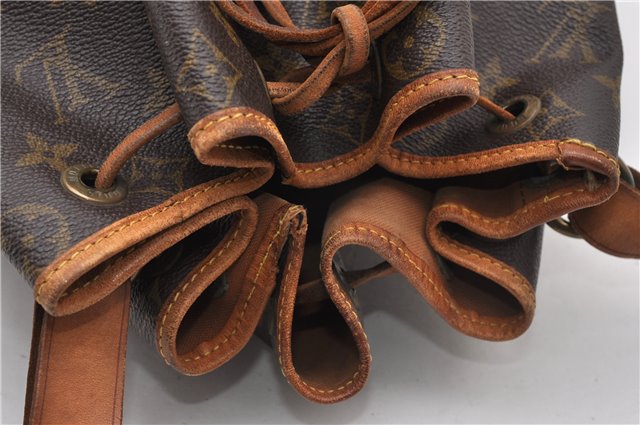 Authentic Louis Vuitton Monogram Noe Shoulder Drawstring Bag M42224 LV K4813