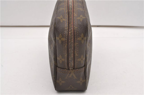 Auth Louis Vuitton Monogram Trousse Toilette 23 Clutch Hand Bag M47524 LV K4815
