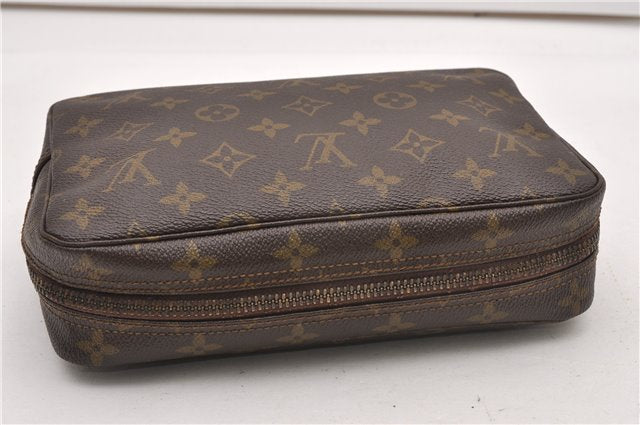 Auth Louis Vuitton Monogram Trousse Toilette 23 Clutch Hand Bag M47524 LV K4815
