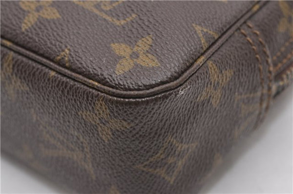 Auth Louis Vuitton Monogram Trousse Toilette 23 Clutch Hand Bag M47524 LV K4815