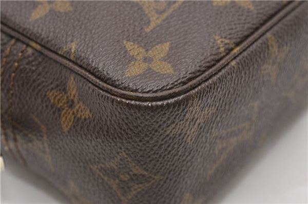 Auth Louis Vuitton Monogram Trousse Toilette 23 Clutch Hand Bag M47524 LV K4815