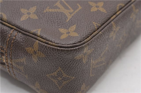Auth Louis Vuitton Monogram Trousse Toilette 23 Clutch Hand Bag M47524 LV K4815