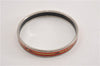 Authentic HERMES Email PM Bangle Belt Motif Silver Red Box K4819