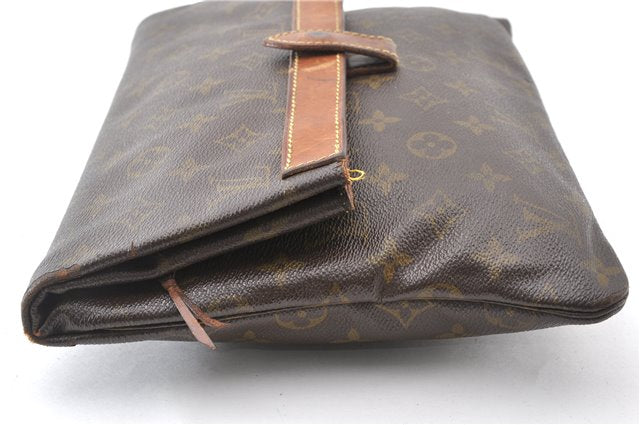 Auth Louis Vuitton Monogram Pochette Pliante Clutch Hand Bag Old Model LV K4823