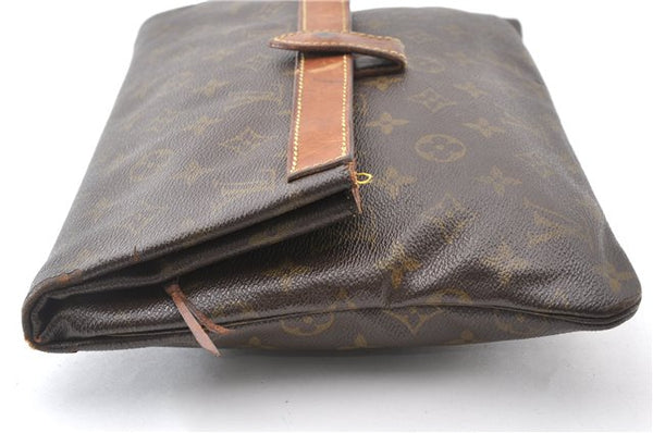 Auth Louis Vuitton Monogram Pochette Pliante Clutch Hand Bag Old Model LV K4823