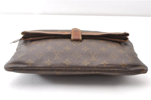 Auth Louis Vuitton Monogram Pochette Pliante Clutch Hand Bag Old Model LV K4823