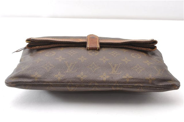 Auth Louis Vuitton Monogram Pochette Pliante Clutch Hand Bag Old Model LV K4823