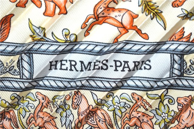 Authentic HERMES Pleats Scarf 