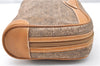 Authentic GUCCI Micro GG PVC Leather Clutch Hand Bag Purse Brown Junk K4831
