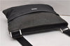 Authentic GUCCI Guccissima Shoulder Cross Bag Leather Nylon 161822 Black K4832