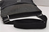 Authentic GUCCI Guccissima Shoulder Cross Bag Leather Nylon 161822 Black K4832