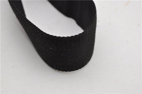 Authentic GUCCI Guccissima Shoulder Cross Bag Leather Nylon 161822 Black K4832