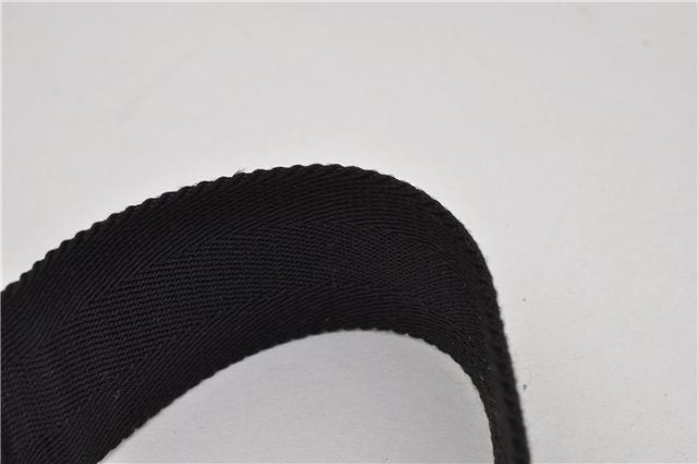 Authentic GUCCI Guccissima Shoulder Cross Bag Leather Nylon 161822 Black K4832