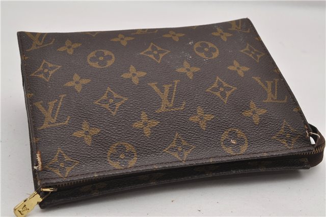 Auth Louis Vuitton Monogram Poche Toilette 19 M47544 Cosmetics Pouch Junk K4835