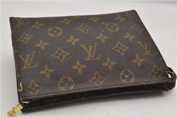 Auth Louis Vuitton Monogram Poche Toilette 19 M47544 Cosmetics Pouch Junk K4835