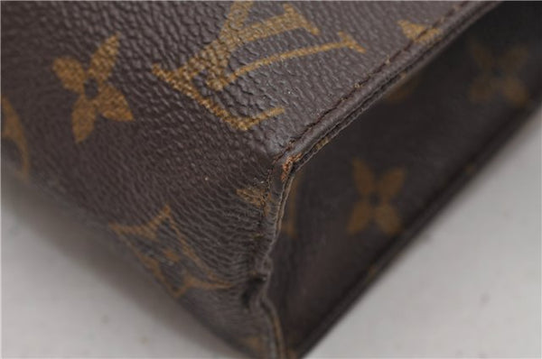 Auth Louis Vuitton Monogram Poche Toilette 19 M47544 Cosmetics Pouch Junk K4835