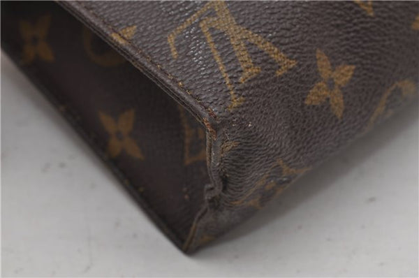 Auth Louis Vuitton Monogram Poche Toilette 19 M47544 Cosmetics Pouch Junk K4835
