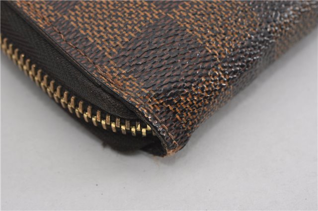 Authentic Louis Vuitton Damier Zippy Long Wallet Purse N60015 LV K4837