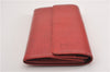 Auth Louis Vuitton Epi Pochette Porte Monnaie Credit Wallet Red M63577 LV K4838