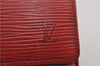 Auth Louis Vuitton Epi Pochette Porte Monnaie Credit Wallet Red M63577 LV K4838