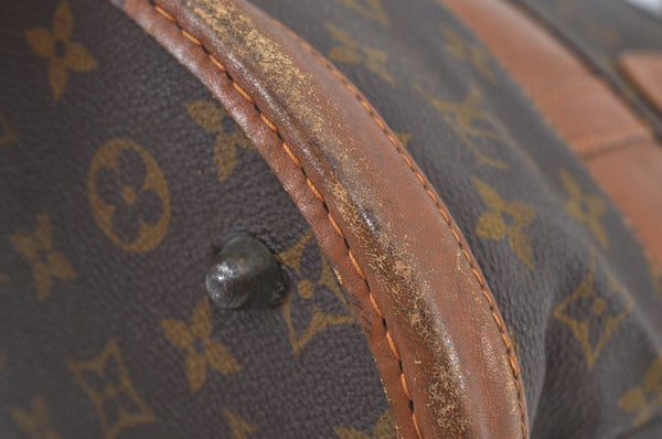 Auth Louis Vuitton Monogram Bucket PM Shoulder Tote Bag USA Model LV Junk K4845