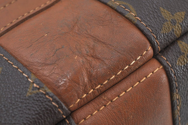 Auth Louis Vuitton Monogram Bucket PM Shoulder Tote Bag USA Model LV Junk K4845