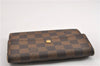 Authentic Louis Vuitton Damier Porte Tresor Etui Papier Wallet N61202 LV K4846