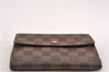 Authentic Louis Vuitton Damier Porte Tresor Etui Papier Wallet N61202 LV K4846