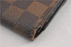 Authentic Louis Vuitton Damier Porte Tresor Etui Papier Wallet N61202 LV K4846