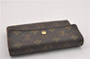 Authentic Louis Vuitton Monogram Porte Tresor Etui Papier Wallet M61202 LV K4850