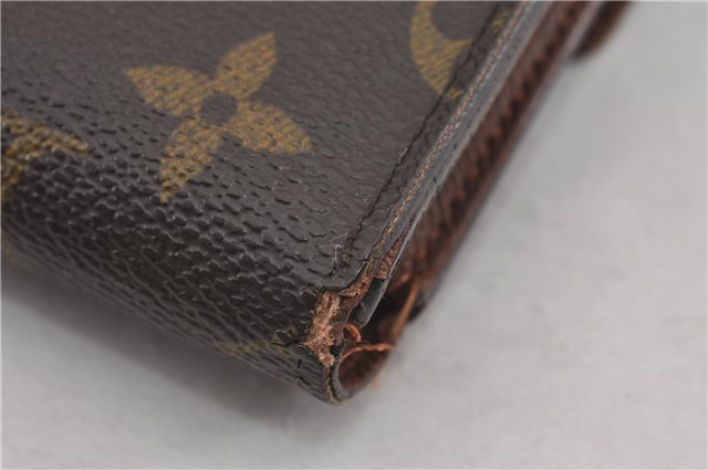 Authentic Louis Vuitton Monogram Porte Tresor Etui Papier Wallet M61202 LV K4850